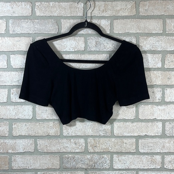 Basic Bxxch Open Back Crop Top- Size L - Picture 1 of 4